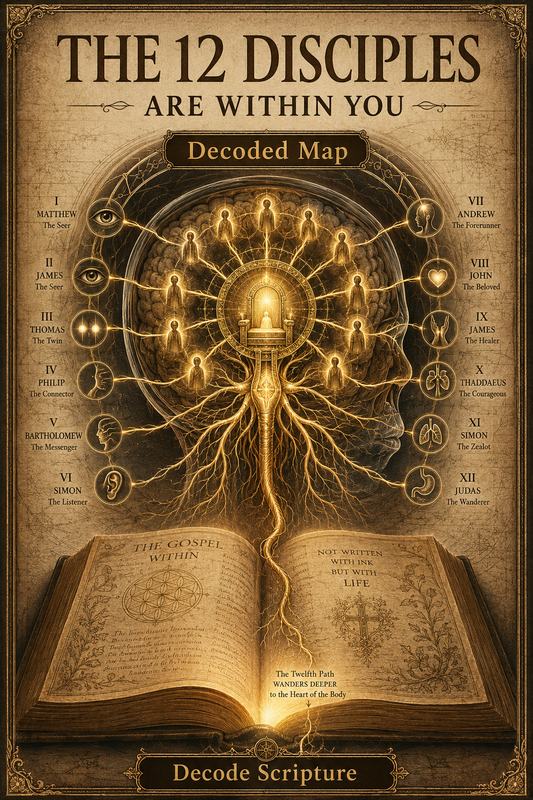 The 12 Disciples Are Within You: The Biological Secret - Decoded Map