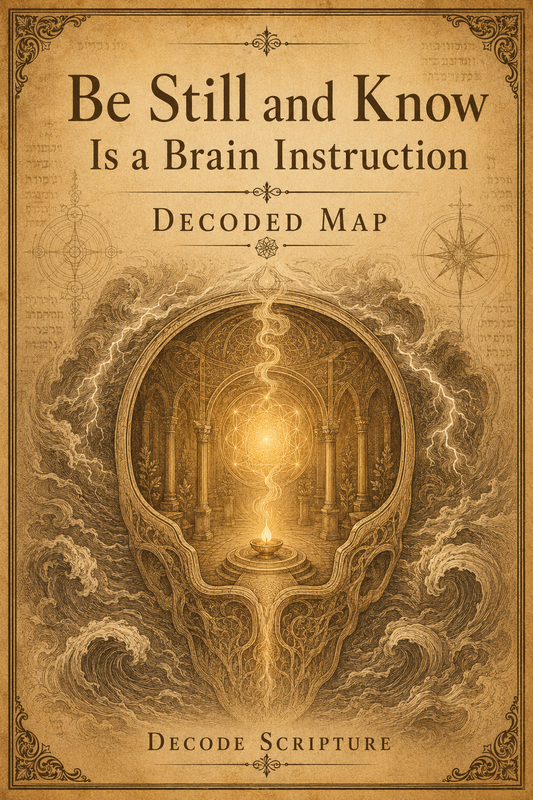 "Be Still and Know" Is a Brain Instruction - Decoded Map